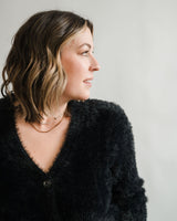 Fuzzy Knitted Cardigan