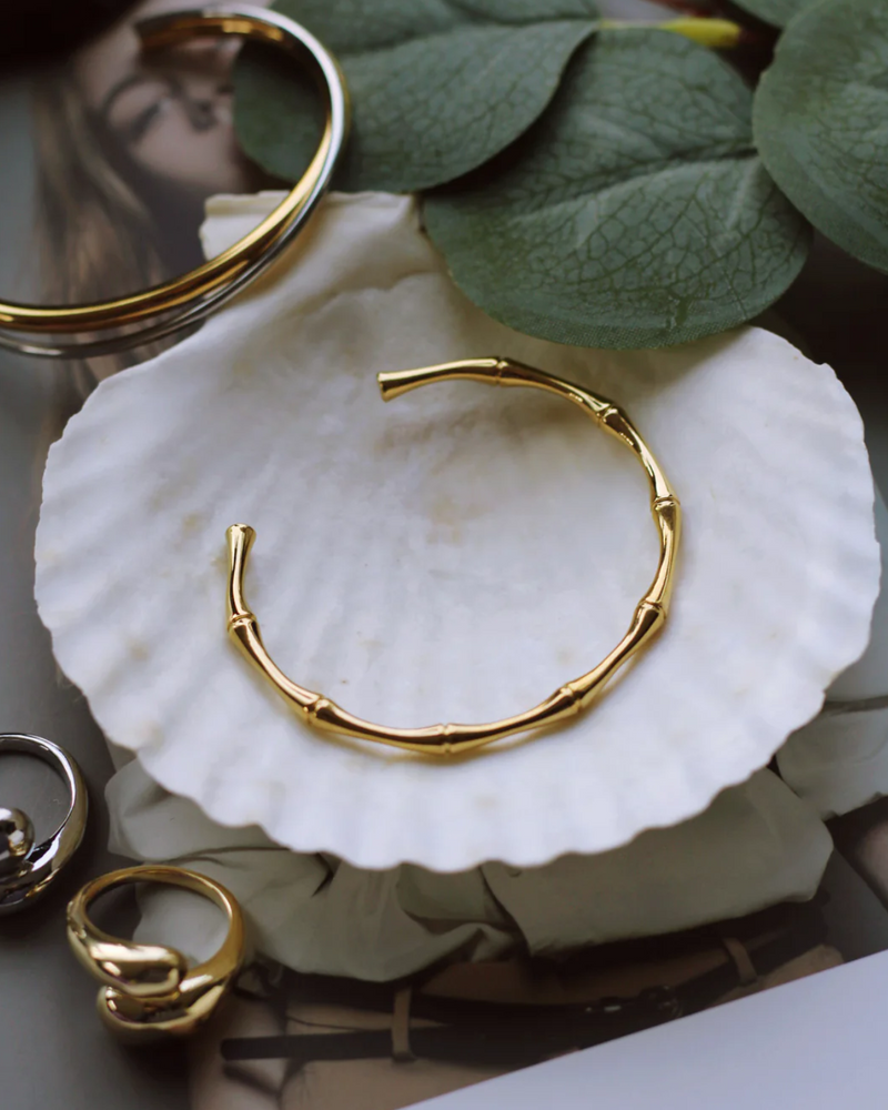  RAËLIV - Morgan Bamboo Bracelet - Gold - CoCapsules