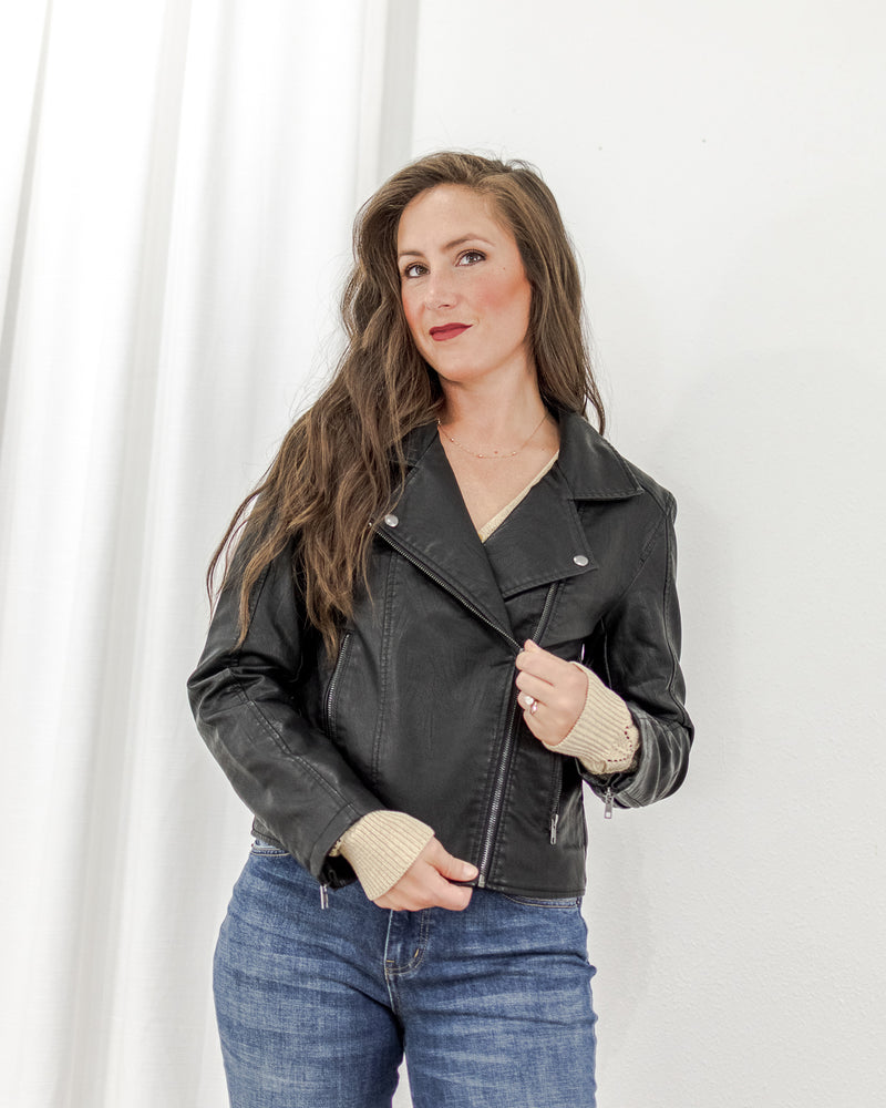 Effie Vegan Jacket - Black