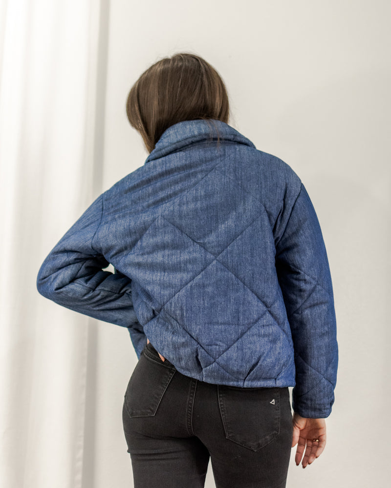 Quilted Chambray Jacket