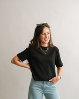  Mavi - Riley Crew Tee - Black - CoCapsules