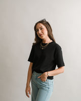  Mavi - Riley Crew Tee - Black - CoCapsules