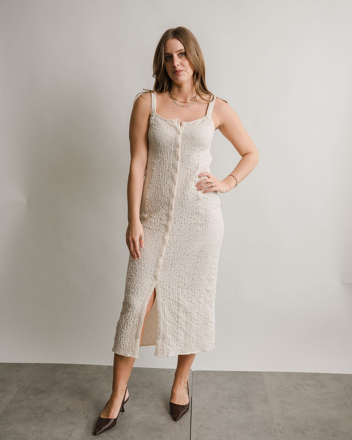 she's a dream midi dress Women's Shaye Midi Dress In Cream