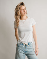 Pima Crew Tee - White