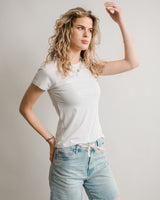 Pima Crew Tee - White