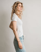 Pima Crew Tee - White
