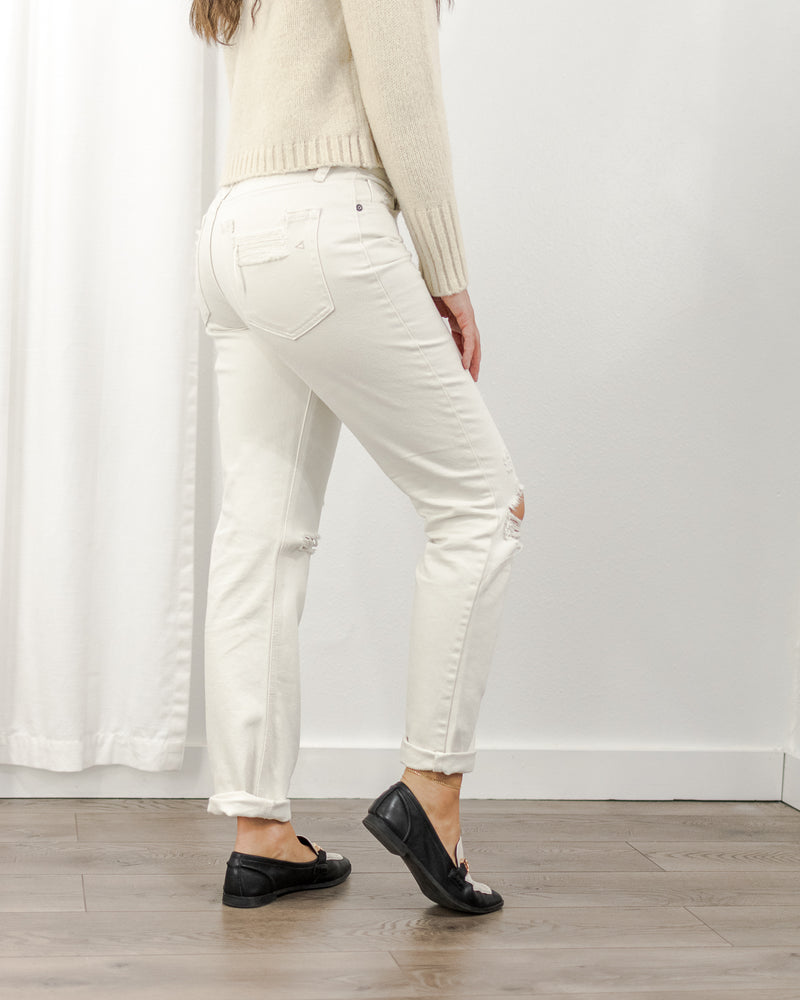 The Boyfriend Jeans - Cream