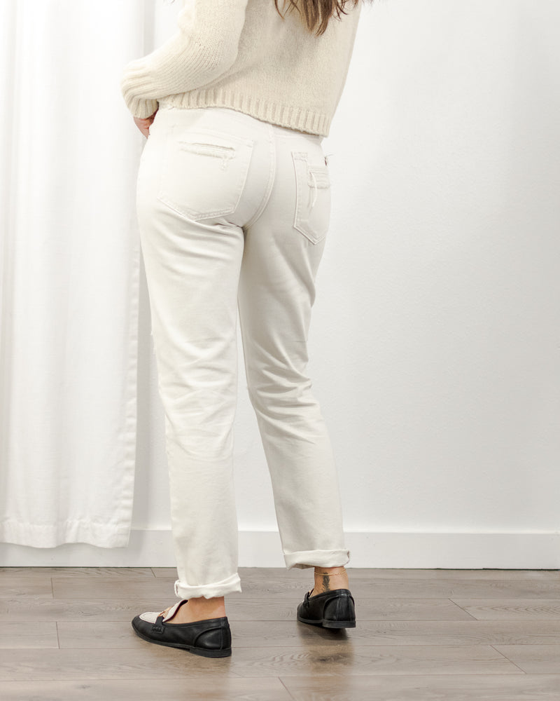 The Boyfriend Jeans - Cream