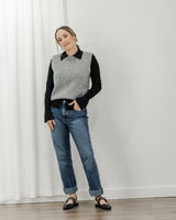 Sleeveless Sweater - Grey