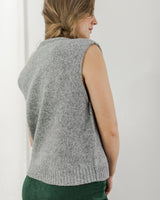 Sleeveless Sweater - Grey