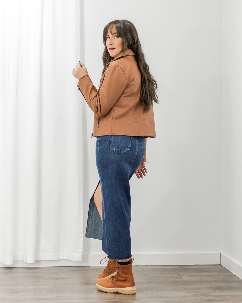 Effie Vegan Jacket - Cognac