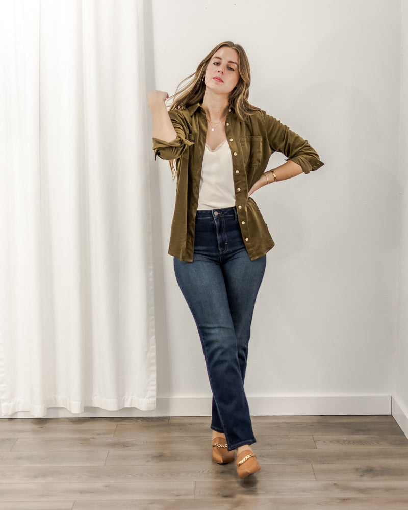 Velveteen Button Down