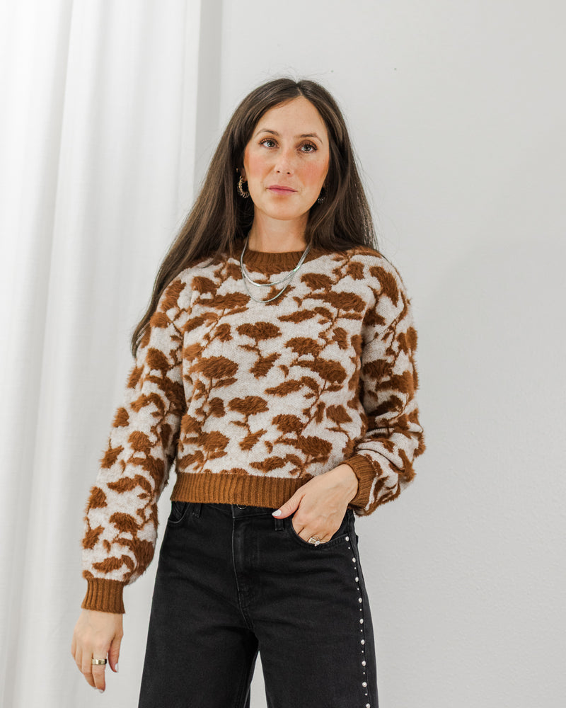  Saltwater Luxe - Floral Jacquard Sweater - CoCapsules
