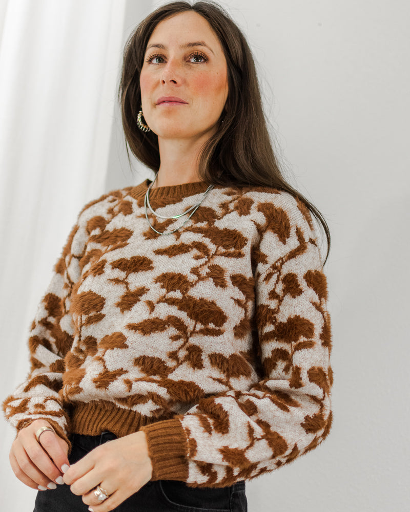  Saltwater Luxe - Floral Jacquard Sweater - CoCapsules