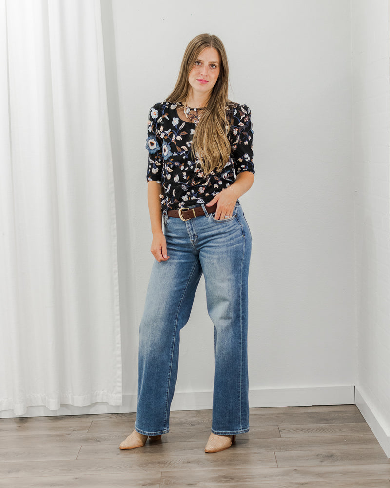 Floral Overlay Top