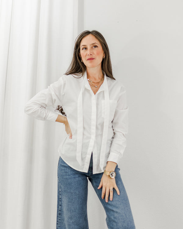 Tie Collar Shirt