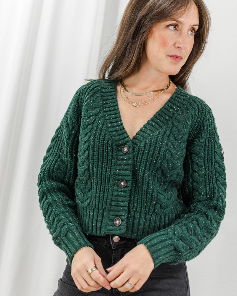 Stillwater Cardigan - Teal Green