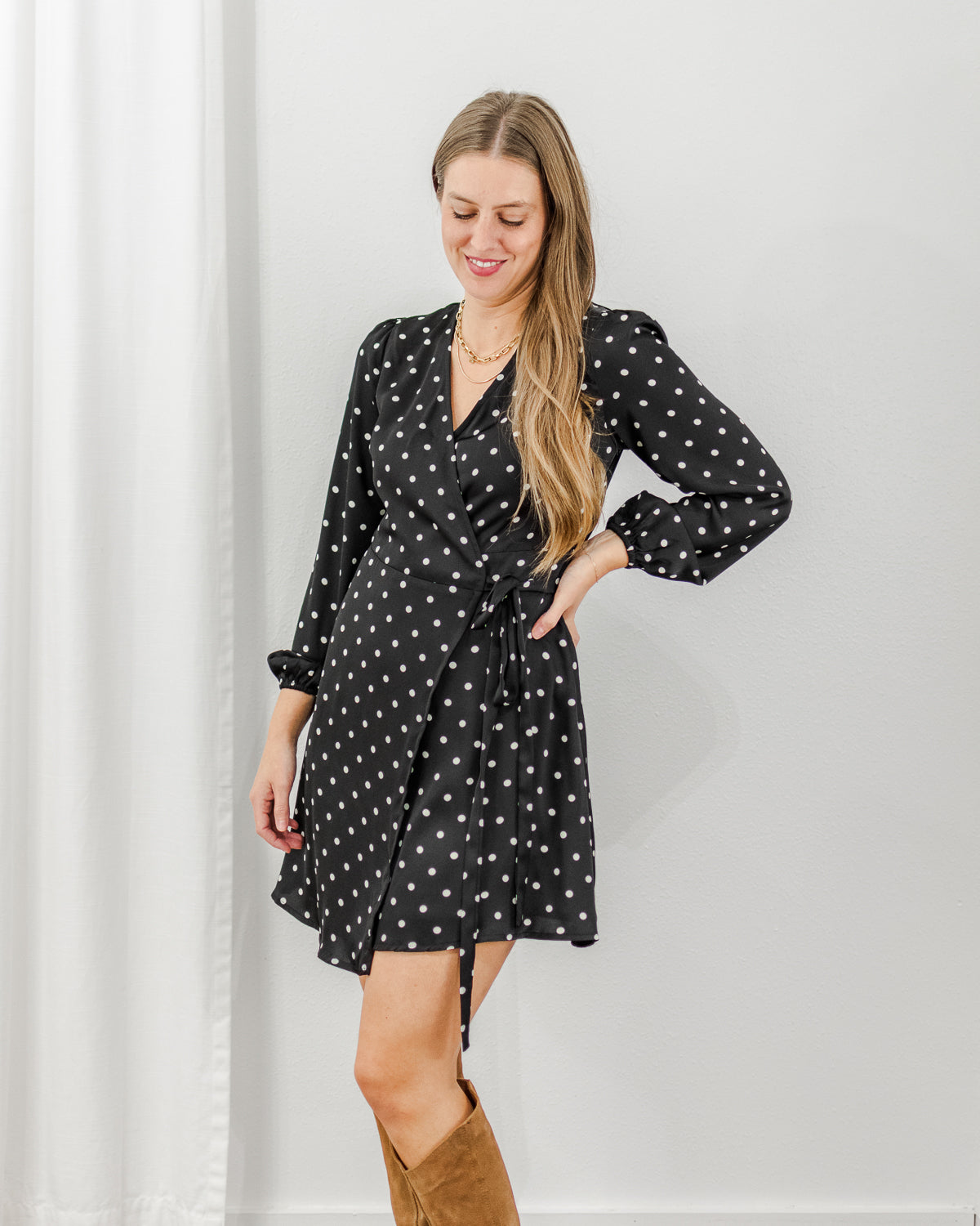 Ladies Woven Dress Black / Xs