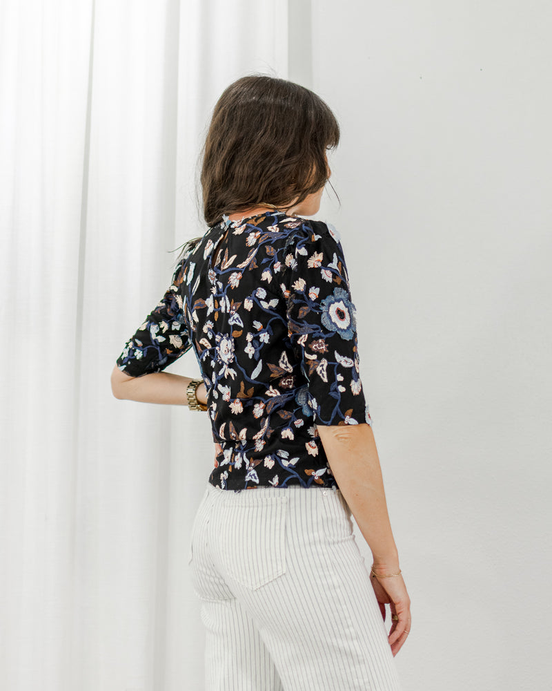 Floral Overlay Top