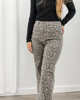 Cheetah Flare Jeans
