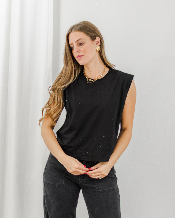  Molly Bracken - Bedazzled Muscle Tee - CoCapsules