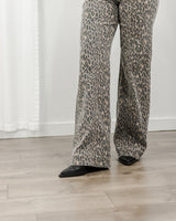 Cheetah Flare Jeans