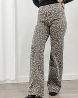 Cheetah Flare Jeans