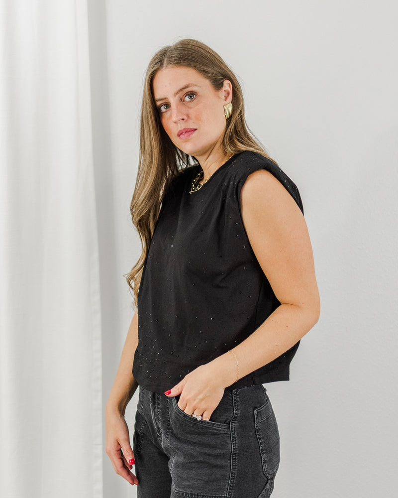  Molly Bracken - Bedazzled Muscle Tee - CoCapsules
