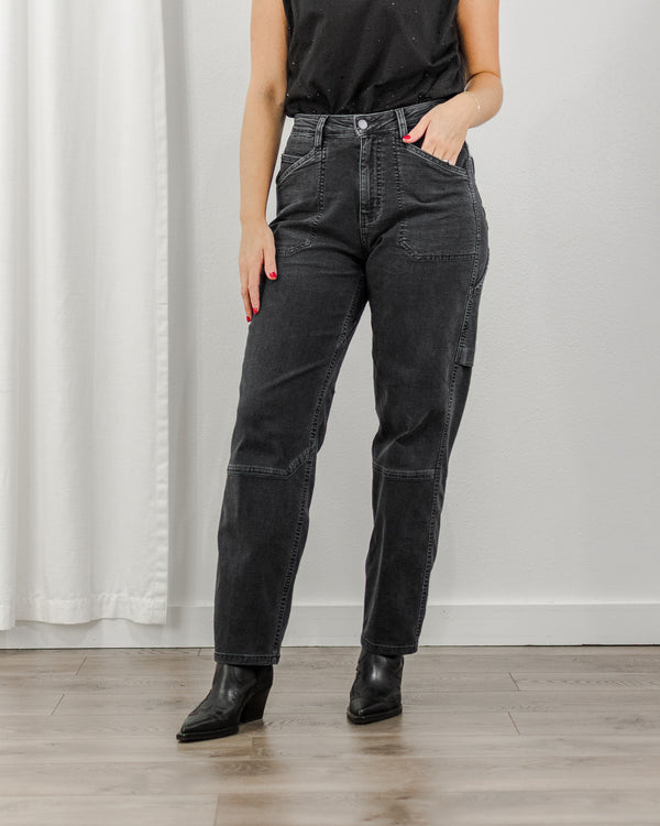  Duer - Canvas Utility Pant - Washed Black - CoCapsules