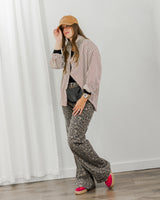 Cheetah Flare Jeans