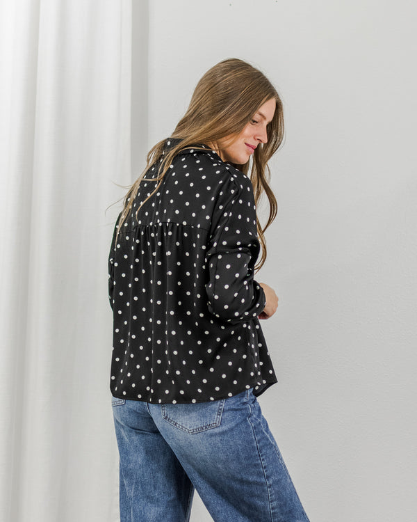 Molly Bracken - Dot Satin Blouse - CoCapsules
