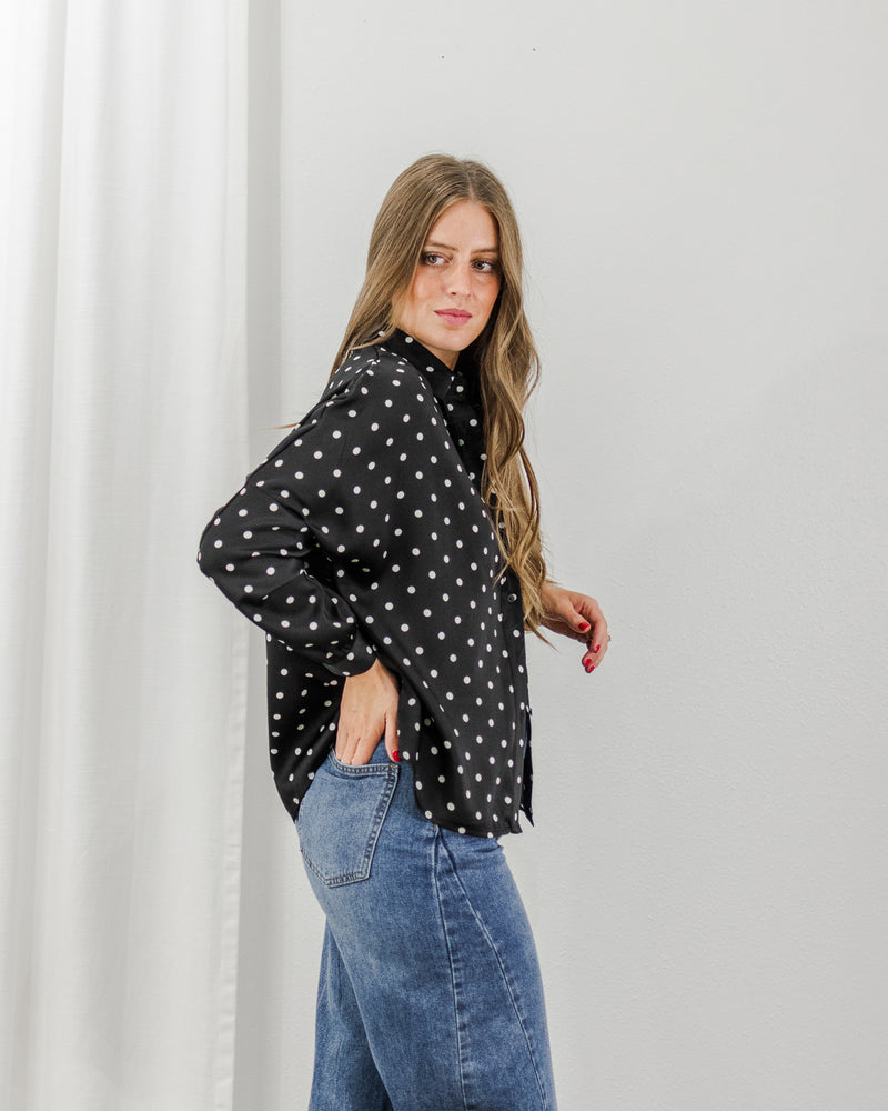  Molly Bracken - Dot Satin Blouse - CoCapsules
