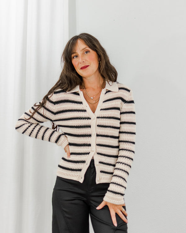 Coastal Stripe Cardigan