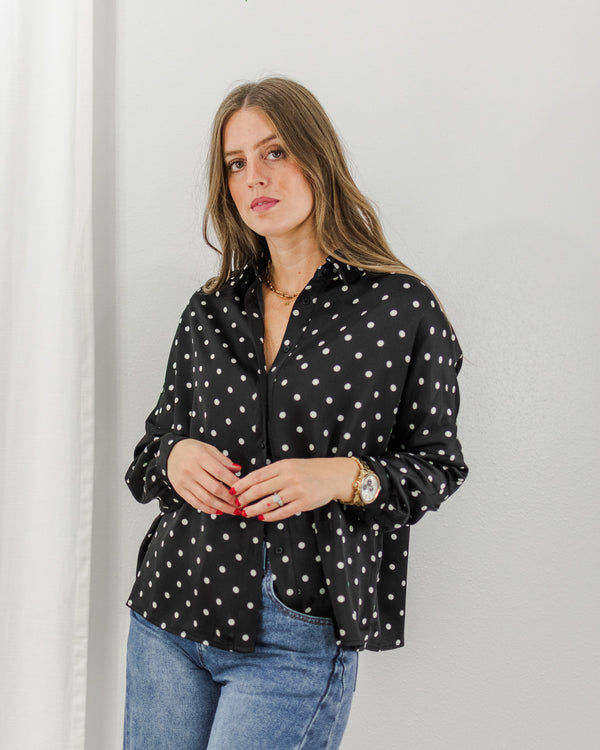  Molly Bracken - Dot Satin Blouse - CoCapsules