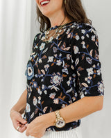 Floral Overlay Top