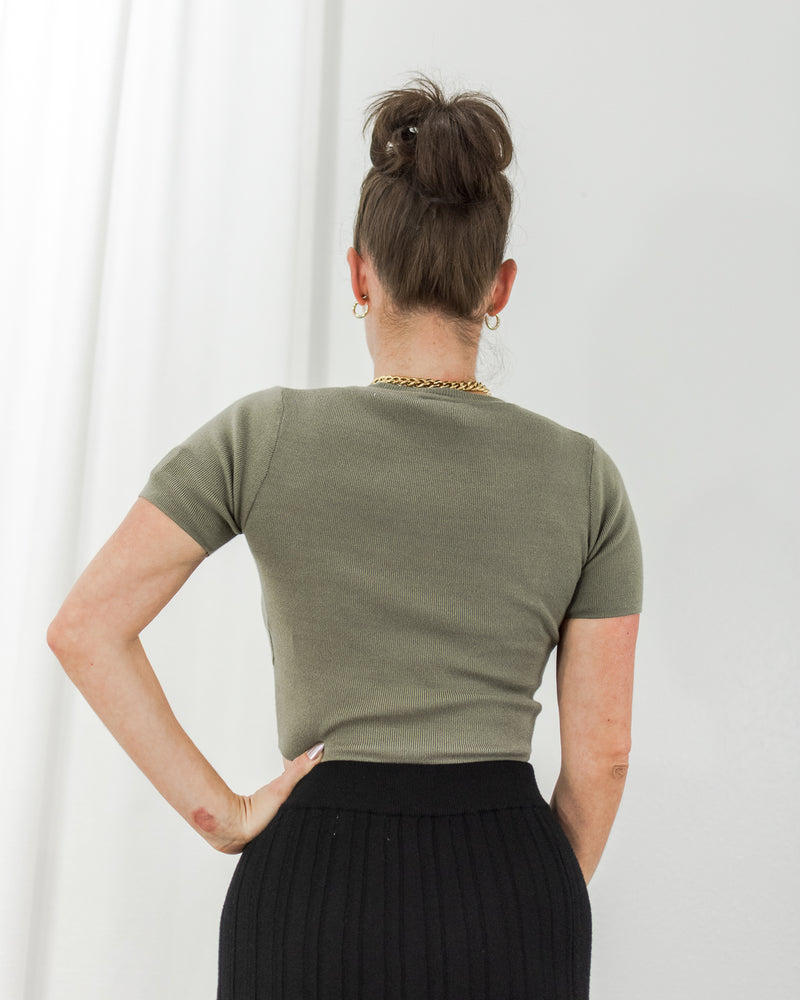 Sage Sweater Tee