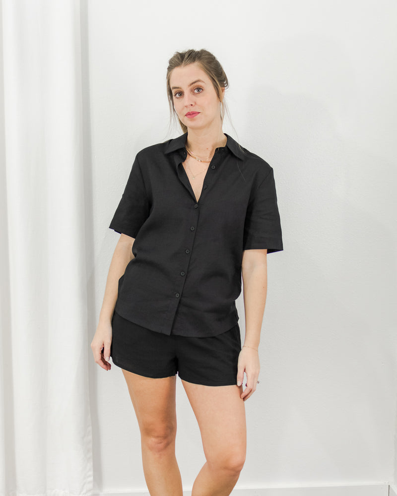  Rhythm - Beach Shirt - Black - CoCapsules