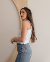  Glyder - Align Cropped Tank - White - CoCapsules