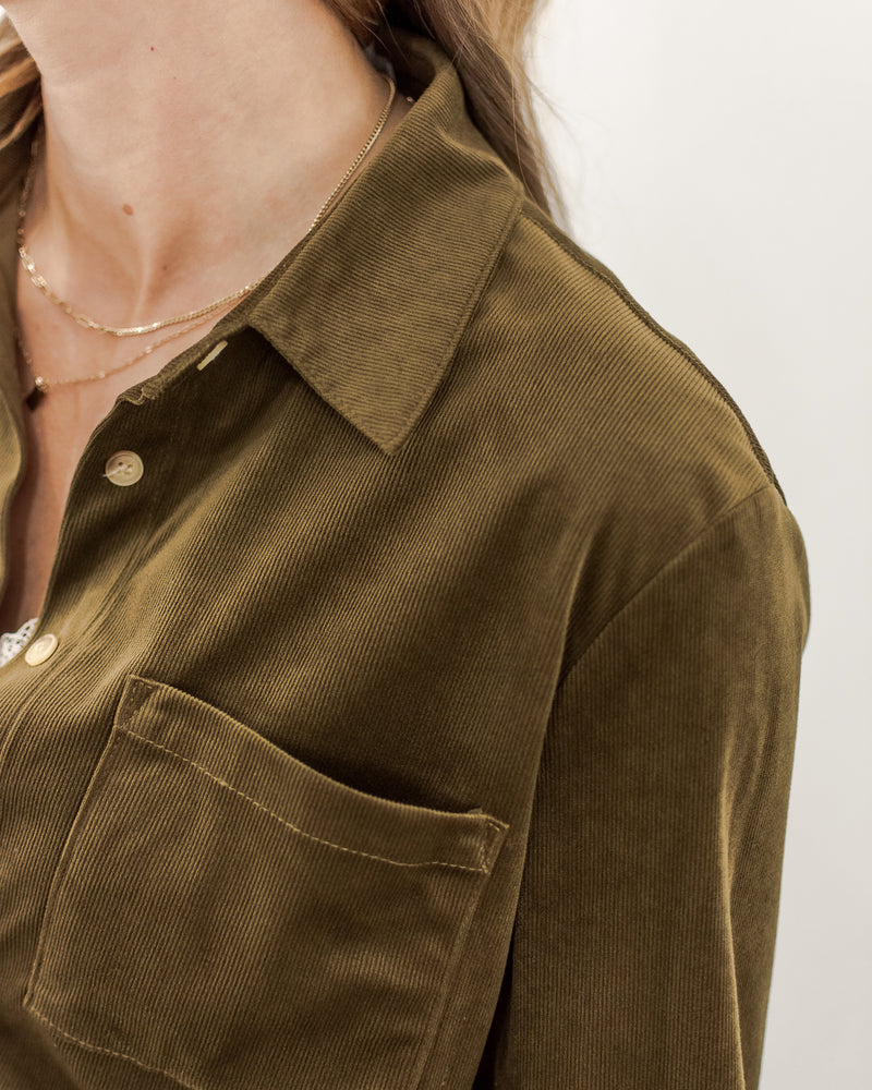 Velveteen Button Down