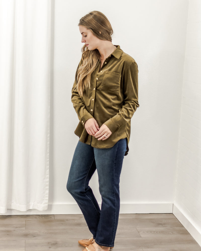 Velveteen Button Down