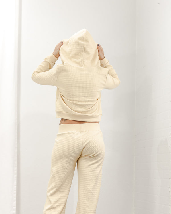 Waffle Zip Hoodie
