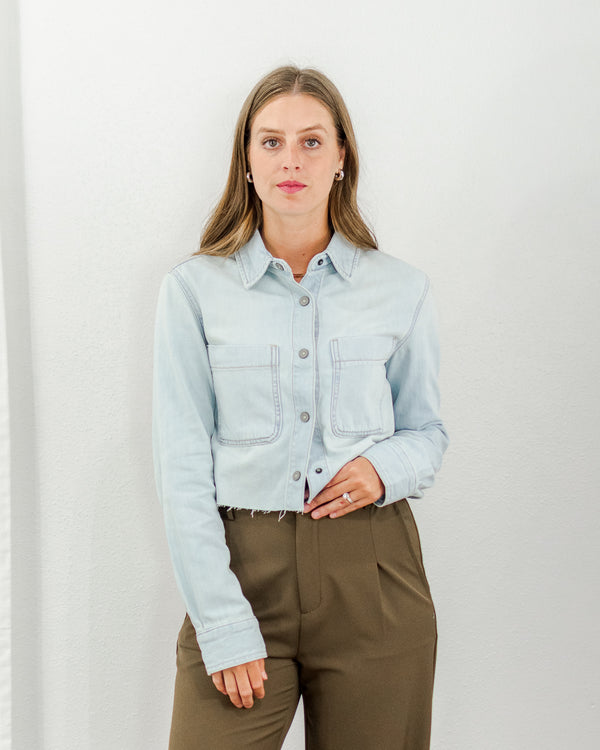Denim Cropped Shirt