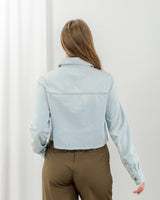 Denim Cropped Shirt