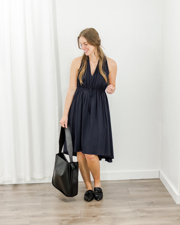 A-Line Gathered Dress