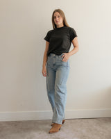 Barrel Leg Jeans - Light Wash