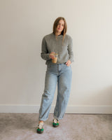 Barrel Leg Jeans - Light Wash