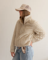 Faux Fur Bomber Jacket