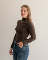 Layering Mock Neck - Brown