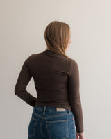 Layering Mock Neck - Brown