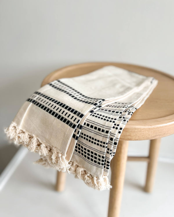 Tea Towels - Natural & Black